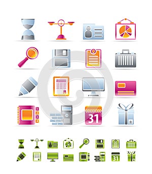 Business and office icons