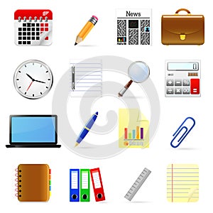 Business and office icons set.