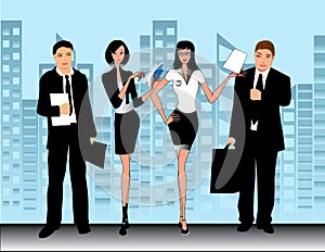 Business office people vector Illustration