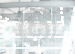 Business office white and gray bokeh lights background photo