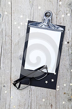 Business Office Workplace with Christmas Decoration