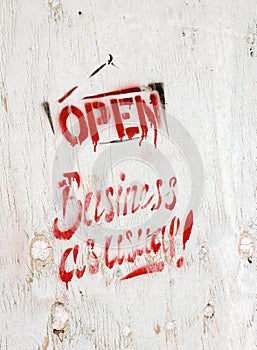 Business open as usual