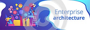 Enterprise architecture concept banner header photo