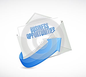 business opportunities email illustration