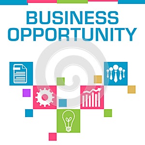 Business Opportunity Colorful Squares Symbols