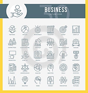 Business OULLINE Icons