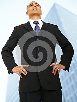 Business Owner Standing In Front Of Building