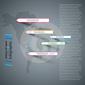 Business paper infographic. Maps and world.