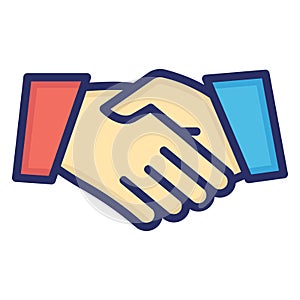 Business partners, business relationship  Isolated Vector Icon that can be easily modified or edit