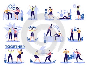 Business Partners Cooperation Set