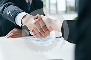 Business partnership. Businessmen handshake.