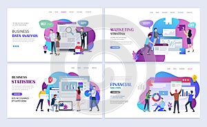Business partnerships landing pages template