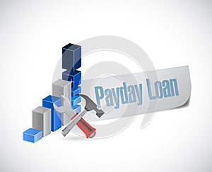 business payday loan illustration design