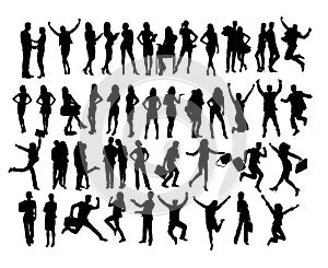 Business people Activity Silhouettes