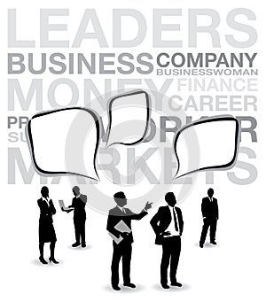 Business people background