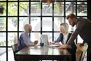 Business People Brainstorming Discussion Corporate Concept