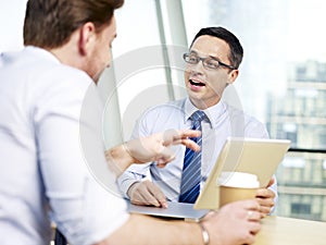Business people chatting in office