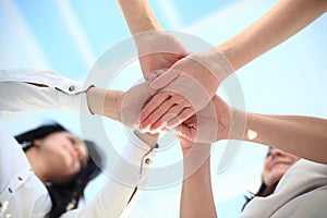 Business People Collaboration Teamwork Union Concept photo