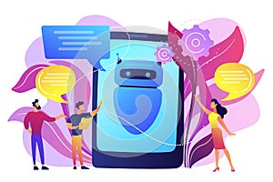 Chatbot AI concept vector illustration.