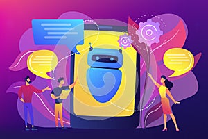 Chatbot AI concept vector illustration.