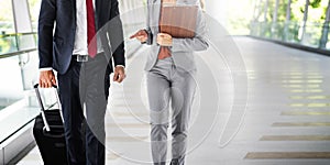 Business People Commuter Walking City Life Concept