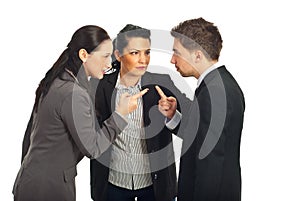 Business people conflict photo