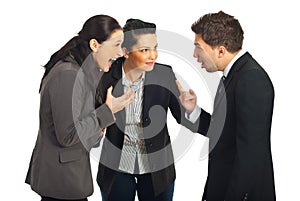 Business people conflict