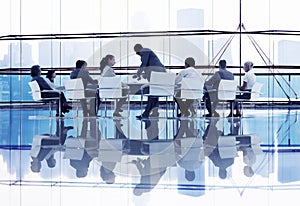 Business People in Constructive Discussion