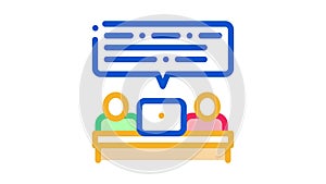 Business People Conversation Icon Animation