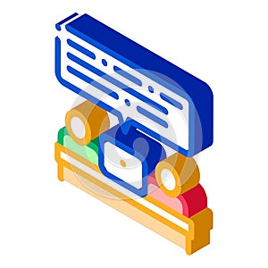 Business People Conversation isometric icon vector illustration