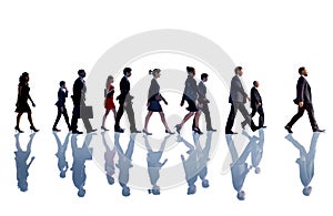 Business People Corporate Walking Team Concept