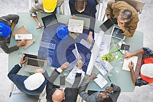 Business People Designers Architects Working Concept