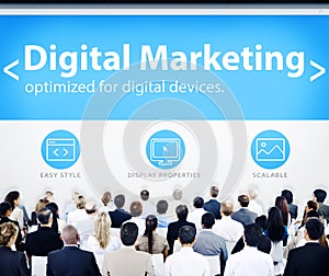 Business People Digital Marketing Seminar Concepts