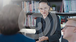 Business people discussing together in conference room during meeting at office