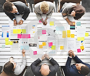 Business People Diverse Brainstorm Meeting Concept