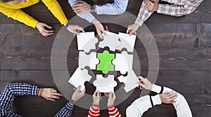 Business people finding solution together at office