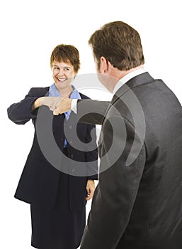 Business People Fist Bump