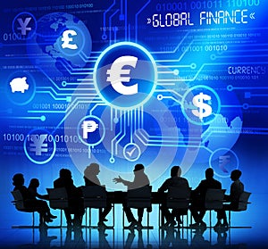 Business People and Global Finance Concepts