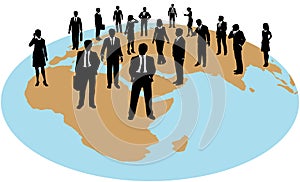 Business people global work force resources