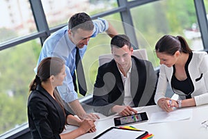 Business people group in a meeting at office