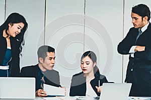 Business people in group meeting work in office. uds