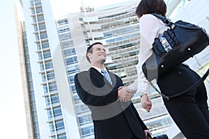 Business People Handshake