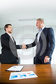 Business people shaking hands