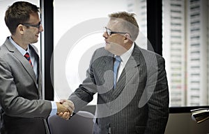 Business People Handshake Greeting Deal Concept