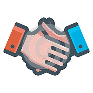 business people handshake icon.