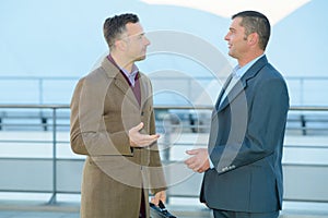 business people having conversation