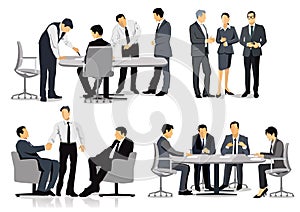 Business People Having Discussions photo