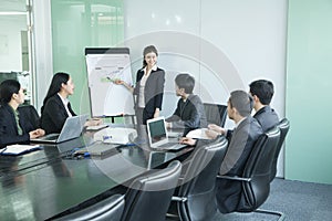 Business people having meeting