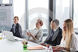 Business people having meeting