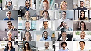 Business People Headshots Collage